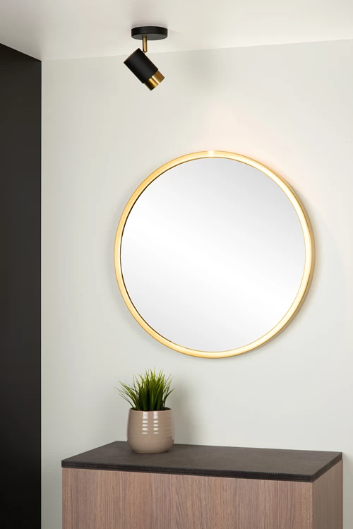 Lucide FLORIS - Spot plafond - Ø 10 cm - 1xGU10 - Noir - ambiance 1